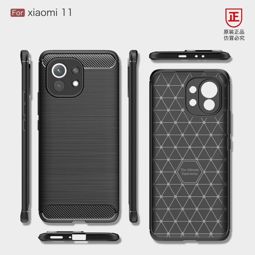 Xiaomi Mi 11 TPU-skal Brushed, Black