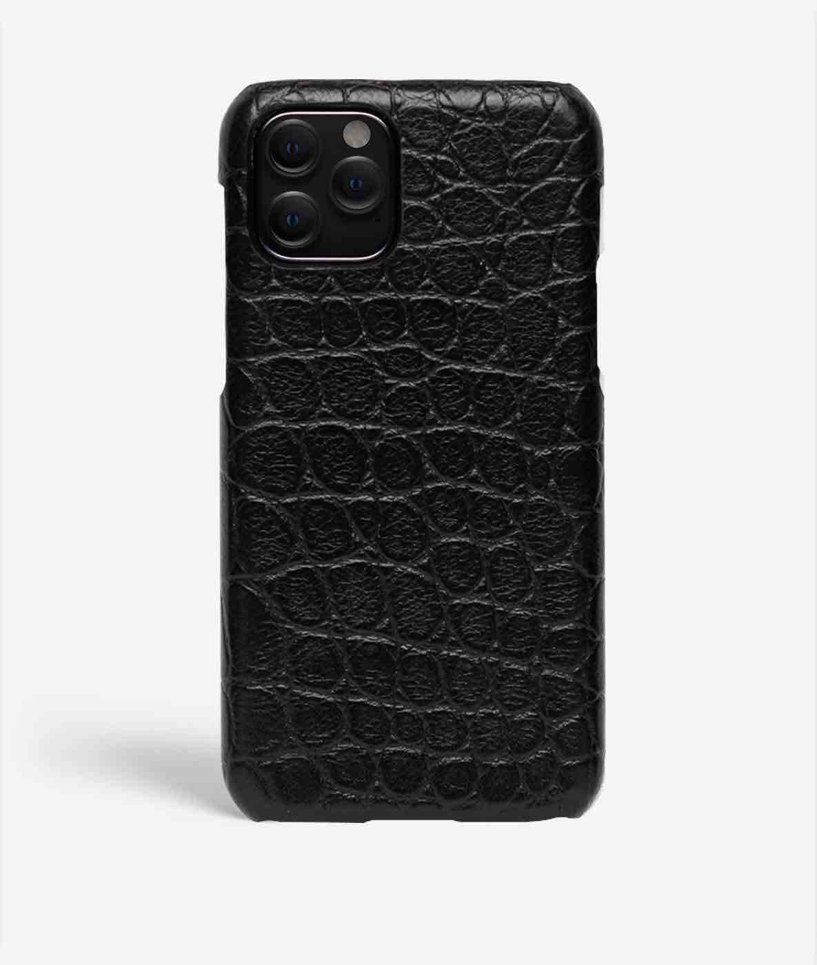 iPhone 11 Pro Skal Small Croco Black